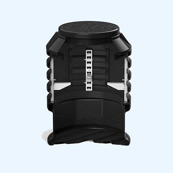 КН 780/1100 Полимер Пластиковый колодец с крышкой D 560 с подготовкой к установке кабельных стоек